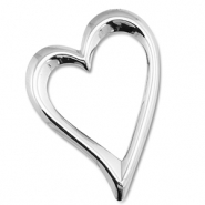 Stainless Steel - Rostfrei Stahl Anhänger Herz Silver