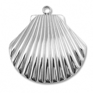 Stainless Steel - Rostfrei Stahl Anhänger Muschel Silver