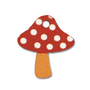 Holz Anhänger Fliegenpilz Red-white-orange