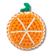 Gehäkelte Orange Orange-white-green