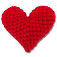 Gehäkelte Herz Red