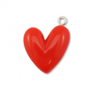 Resin Anhänger Herz Red