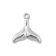 Stainless Steel - Rostfrei Stahl Anhänger Schwanzflosse Silver