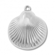 Stainless Steel - Rostfrei Stahl Anhänger Muschel Silver