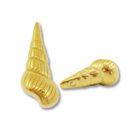 Stainless Steel - Rostfrei Stahl Anhänger Wellhornschnecke Gold