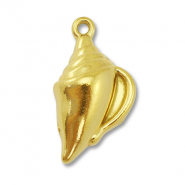 Stainless Steel - Rostfrei Stahl Anhänger Muschel Gold