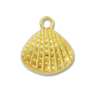 Stainless Steel - Rostfrei Stahl Anhänger Muschel Gold