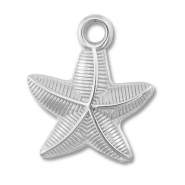Stainless Steel - Rostfrei Stahl Anhänger Seestern Silver
