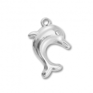 Stainless Steel - Rostfrei Stahl Anhänger Delfin Silver