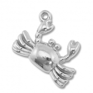 Stainless Steel - Rostfrei Stahl Anhänger Krabbe Silver