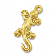 Stainless Steel - Rostfrei Stahl Anhänger Eidechse Gold