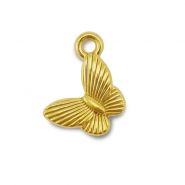 Stainless Steel - Rostfrei Stahl Anhänger Schmetterling Gold