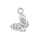 Stainless Steel - Rostfrei Stahl Anhänger Schmetterling Silver