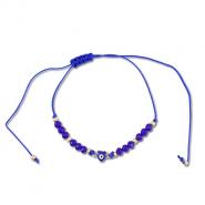 Trendy Armbänder Gemischte Perlen Dark blue-gold