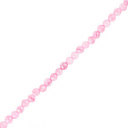Muschel Perlen Rund Pink