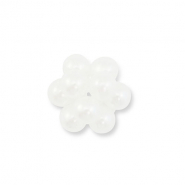 Anhänger Perlen Blume White