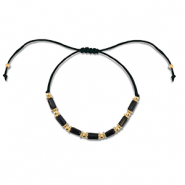 Trendy Armbänder Gemischte Perlen Black-gold