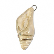 DQ Griechische Keramik Anhänger Wellhornschnecke Beige-brown