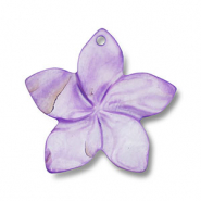 Muschel Anhänger Blume Purple