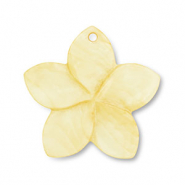 Muschel Anhänger Blume Yellow