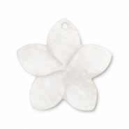 Muschel Anhänger Blume White