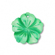 Muschel Anhänger Blume Green
