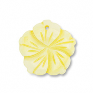 Muschel Anhänger Blume Yellow