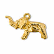 Metall Anhänger DQ Elefant Gold (Nickelfrei)