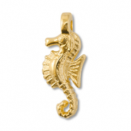 Metall Anhänger DQ Seepferdchen Gold (Nickelfrei)