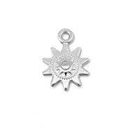 Metall Anhänger DQ Sonne Antik silber (Nickelfrei)