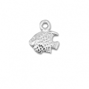 Metall Anhänger DQ Fisch Antik silber (Nickelfrei)