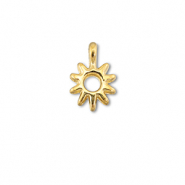 Metall Anhänger DQ Sonne Gold (Nickelfrei)