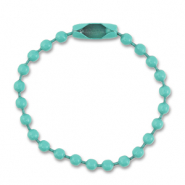 Farbiges Zubehör Ballchain mit Verschluss Turquoise green