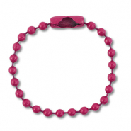 Farbiges Zubehör Ballchain mit Verschluss Magenta purple