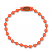 Farbiges Zubehör Ballchain mit Verschluss Dark orange