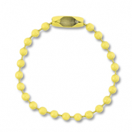 Farbiges Zubehör Ballchain mit Verschluss Light yellow