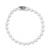Farbiges Zubehör Ballchain mit Verschluss Light grey