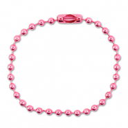 Farbiges Zubehör Ballchain mit Verschluss Shiny pink
