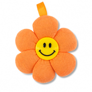 Statement-Anhänger Blume Orange-yellow-black