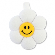 Statement-Anhänger Blume White-yellow-black