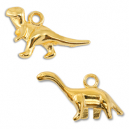 Metall Anhänger DQ Dino Gold (Nickelfrei)