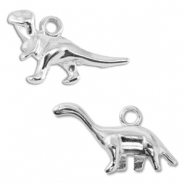 Metall Anhänger DQ Dino Antik silber (Nickelfrei)