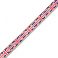 BY31® Schmuckband mit Britisches Flaggenband Red-blue-white-gold