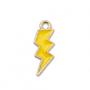 Metall Anhänger Enamel Blitz Gold-yellow