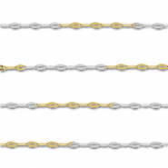 Stainless Steel - Rostfrei Stahl Schmuckzubehör Gliederkette Ankerkette Gold-silver