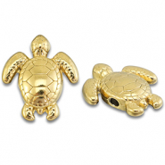 Stainless Steel - Rostfrei Stahl Perlen Schildkröte Gold