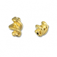 Stainless Steel - Rostfrei Stahl Perlen Twisted Gold