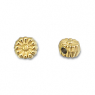 Stainless Steel - Rostfrei Stahl Perlen Blume Gold