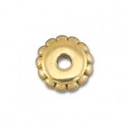 Stainless Steel - Rostfrei Stahl Perlen Spacer 7mm Gold