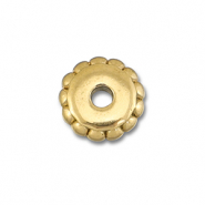 Stainless Steel - Rostfrei Stahl Perlen Spacer 6mm Gold
